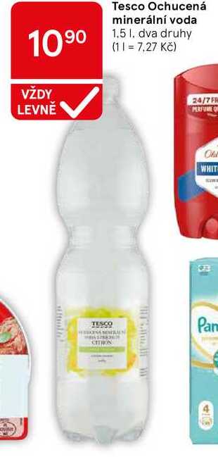 Tesco Ochucená minerální voda, 1.5 l