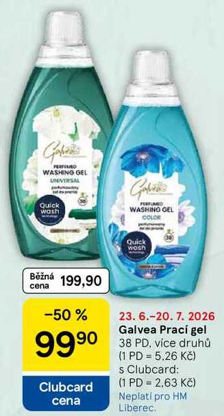 Galvea Prací gel, 38 PD, více druhů