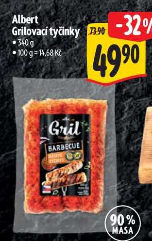 Albert Grilovací tyčinky, 340 g