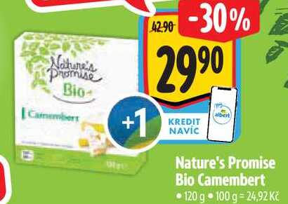 Nature's Promise Bio Camembert, 120 g 