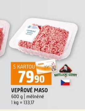 VEPŘOVÉ MASO 600 g mělněné