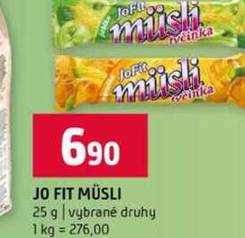 JO FIT MÜSLI 25 g vybrané druhy 