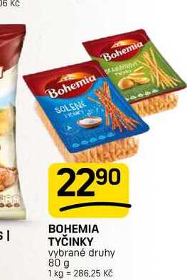 BOHEMIA TYČINKY vybrané druhy 80 g 