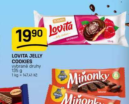 LOVITA JELLY COOKIES vybrané druhy 135 g