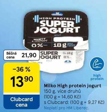 Milko High protein jogurt, 150 g