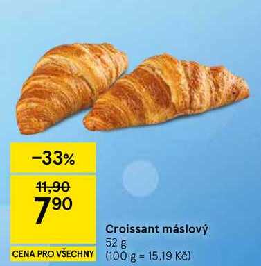 Croissant máslový, 52 g 