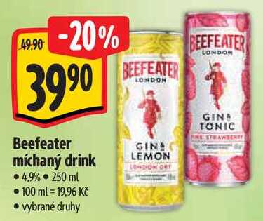 Beefeater míchaný drink, 250 ml