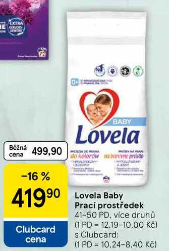 Lovela Baby Prací prostředek, 41-50 PD, více druhů  