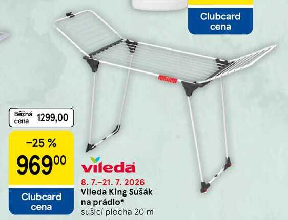 Vileda King Sušák na prádlo, sušicí plocha 20 m  