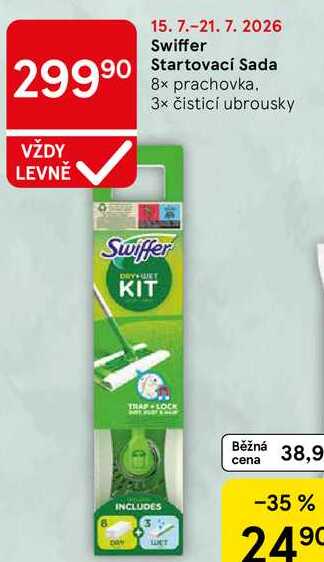 Swiffer Startovací Sada, 8x prachovka. 3x čisticí ubrousky