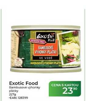 Exotic Food Bambusové výhonky plátky 227 g
