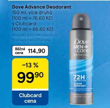 Dove Advance Deodorant, 150 ml, více druhů