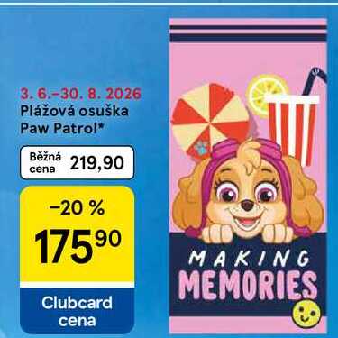 Plážová osuška Paw Patrol