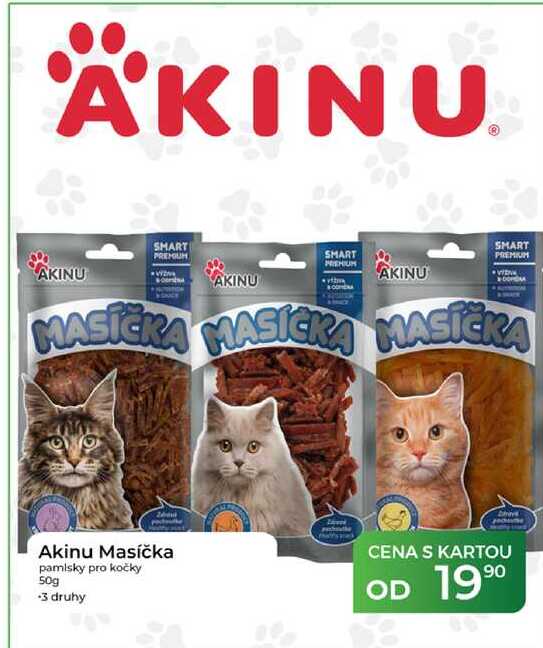 Akinu Masíčka pamlsky pro kočky 50g