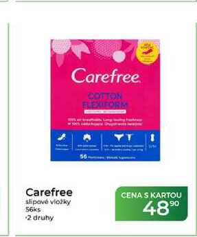 Carefree slipové vložky 56ks