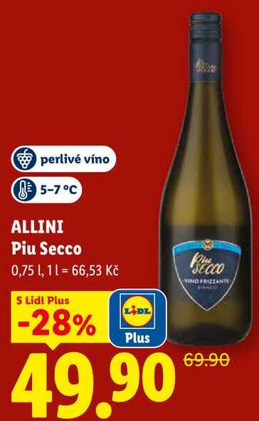 ALLINI Piu Secco, 0,75 1