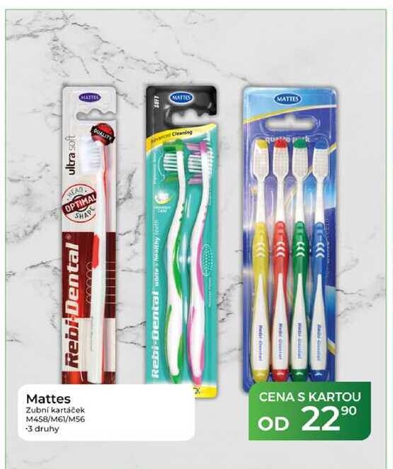 Mattes Zubní kartáček M458/M61/M56 