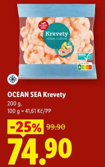 OCEAN SEA Krevety, 200 g