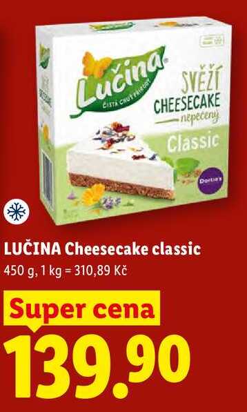 LUČINA Cheesecake classic, 450 g