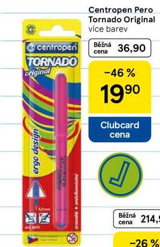 Centropen Pero Tornado Original, více barev
