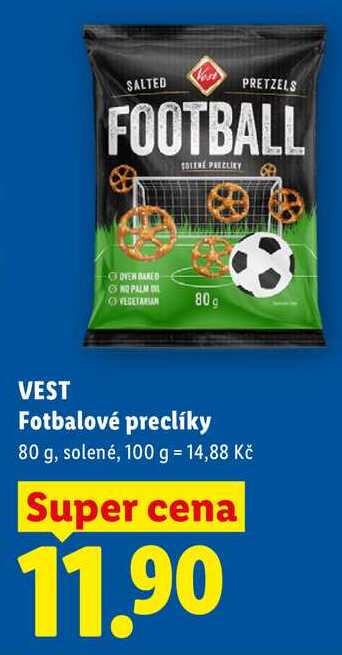 VEST Fotbalové preclíky, 80 g