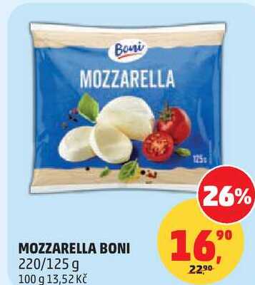 MOZZARELLA BONI, 220/125 g