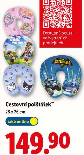 Cestovní polštářek