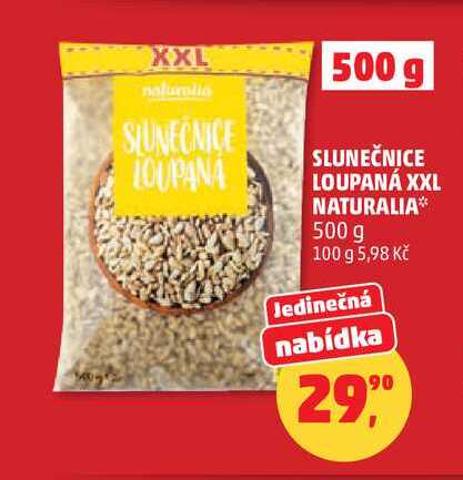SLUNEČNICE LOUPANÁ XXL NATURALIA, 500 g