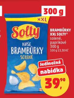 BRAMBŮRKY XXL SOLTY solené, paprikové, 300 g