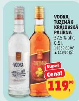 TUZEMÁK KRÁLOVSKÁ PALÍRNA 37,5% alk., 0,5 l