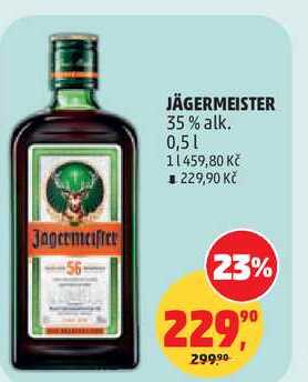 JÄGERMEISTER 35% alk., 0,5 l