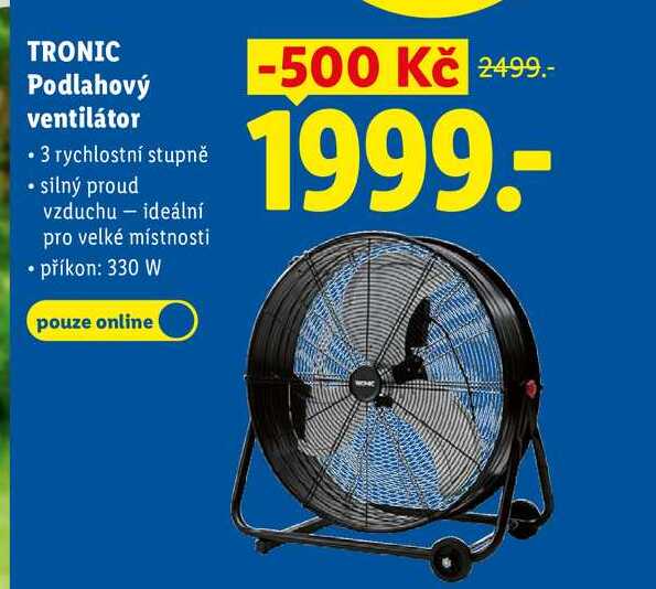 TRONIC Podlahový ventilátor 