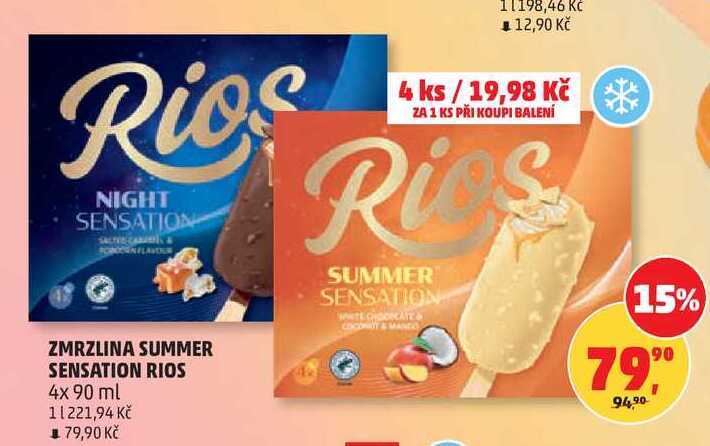 ZMRZLINA SUMMER SENSATION RIOS, 4x 90 ml