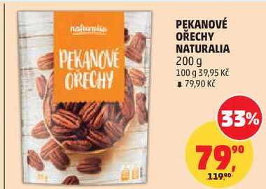 PEKANOVÉ OŘECHY NATURALIA, 200 g