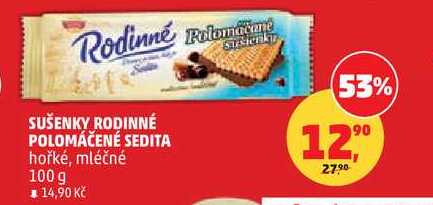 SUŠENKY RODINNÉ POLOMÁČENÉ SEDITA hořké, 100 g