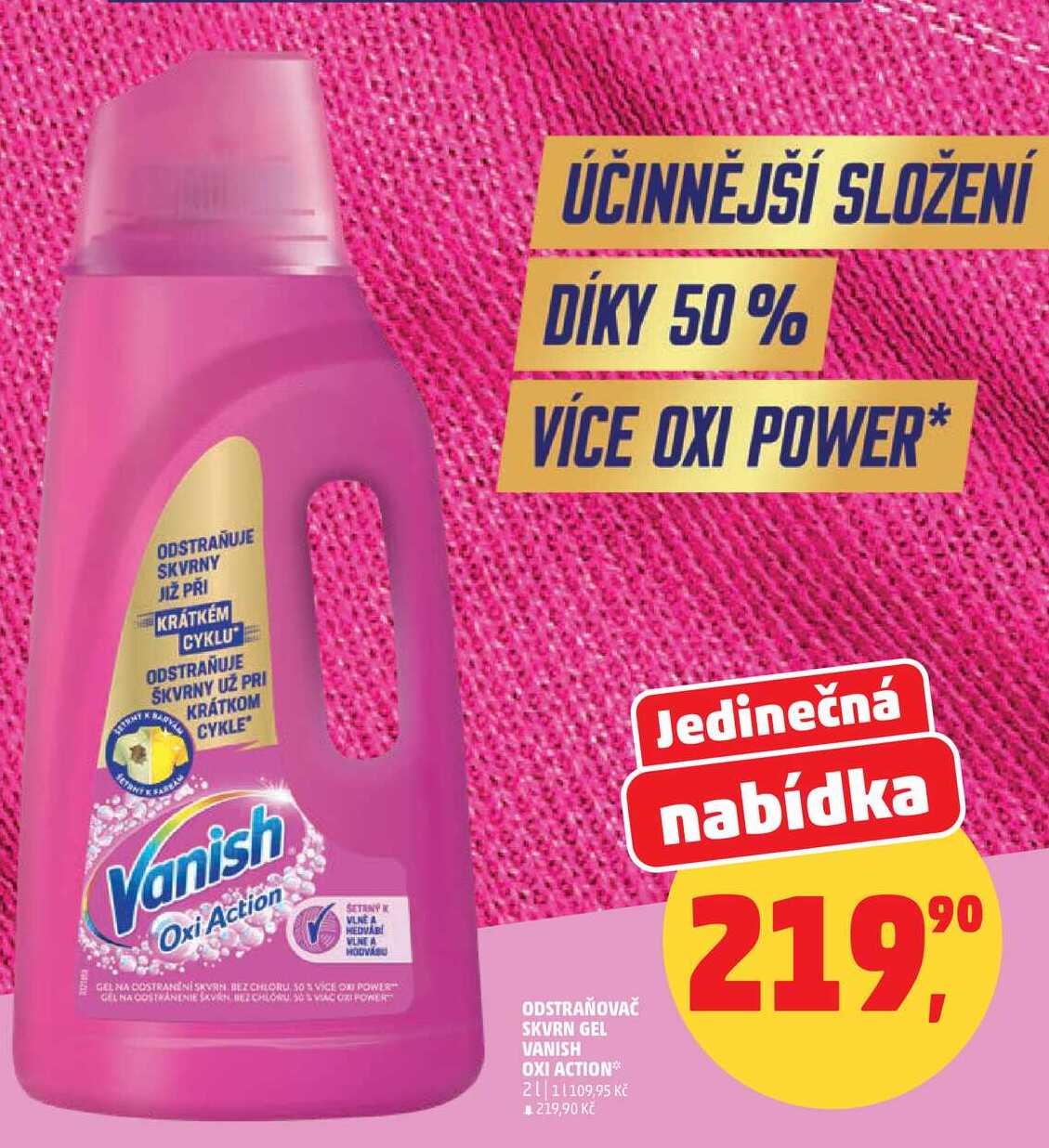ODSTRAŇOVAČ SKVRN GEL VANISH OXI ACTION, 2 l