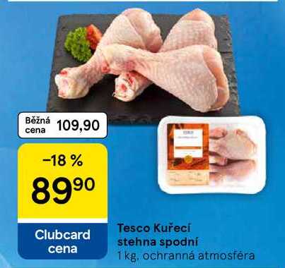 Tesco Kuřecí stehna spodní, 1 kg