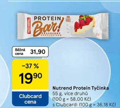 Nutrend Protein Tyčinka, 55 g, více druhů