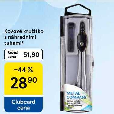 Kovové kružítko s náhradními tuhami