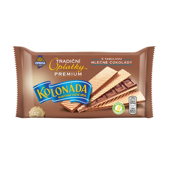 Opavia Kolonáda oplatky s tabulkou mléčné čokolády Premium