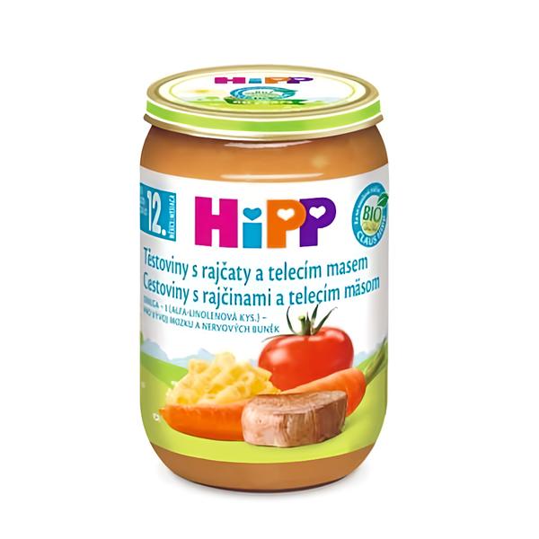 HiPP BIO těstoviny s rajčaty a telecím masem