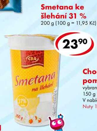 Smetana ke šlehání 31 %, 200 g
