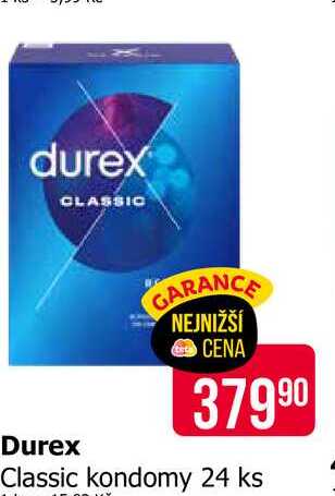 durex Classic kondomy 24 ks