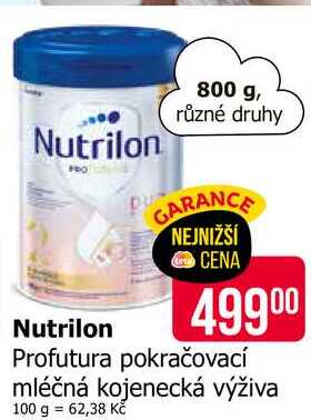 Nutrilon Profutura pokračovací mléčná kojenecká výživa 800 g 