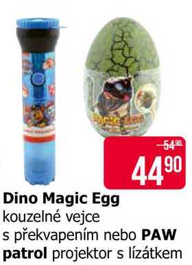 Dino Magic Egg kouzelné vejce překvapením nebo PAW patrol projektor s lízátkem 