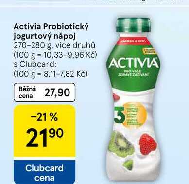 Activia Probiotický jogurtový nápoj, 270-280 g