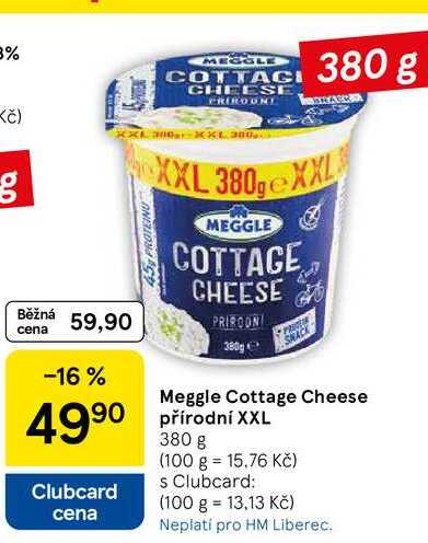 Meggle Cottage Cheese přírodní XXL, 380 g