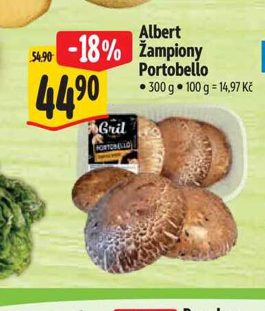 Albert žampiony Portobello 300 g 