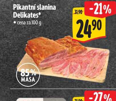 Pikantní slanina Delikates 100 g