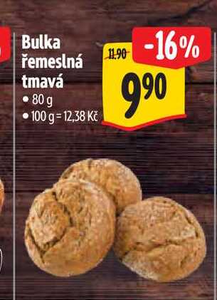 Bulka řemeslná tmavá 80 g